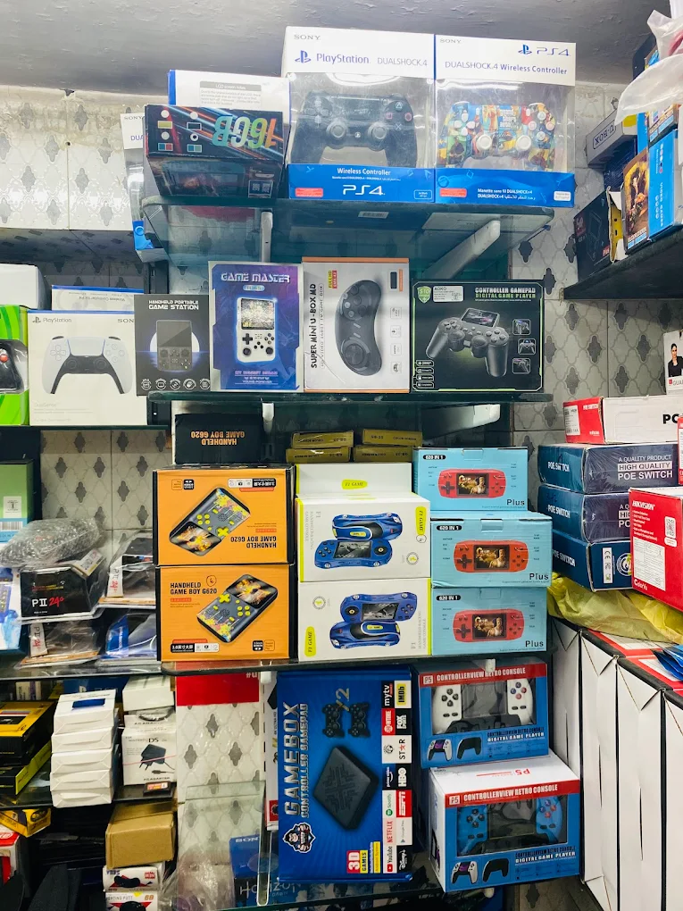 Console modding workbench at BH Video Game Store, Ahmedabad